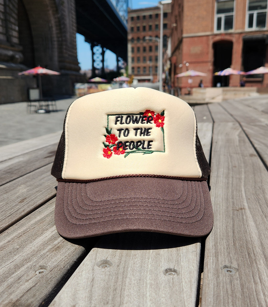 "Flower To The People" Tucker Hat