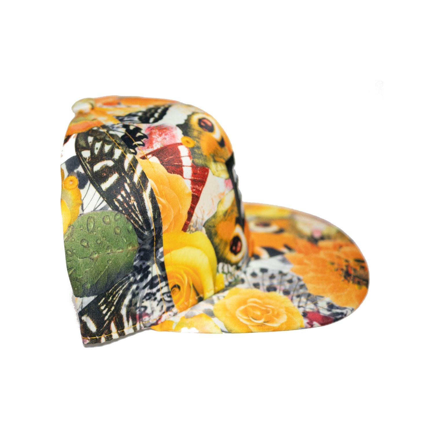 Flower to the People Floral Snapback Cap – Yellow/Orange
