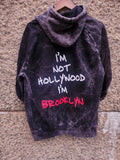 “I’m Not Hollywood, I’m Brooklyn” Bleached Distressed Hoodie